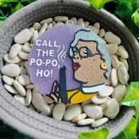 Funny Old Lady Car Freshie Air Freshener Call The Po Po 6 feet under