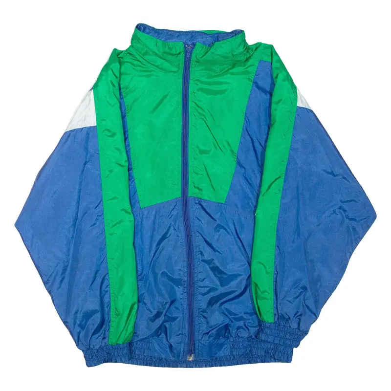 METALOR Mens Track Jacket Blue Colourblock M