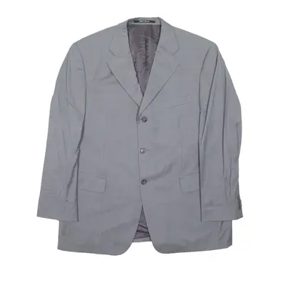 PIATTELLI Blazer Jacket Grey Wool Mens XL