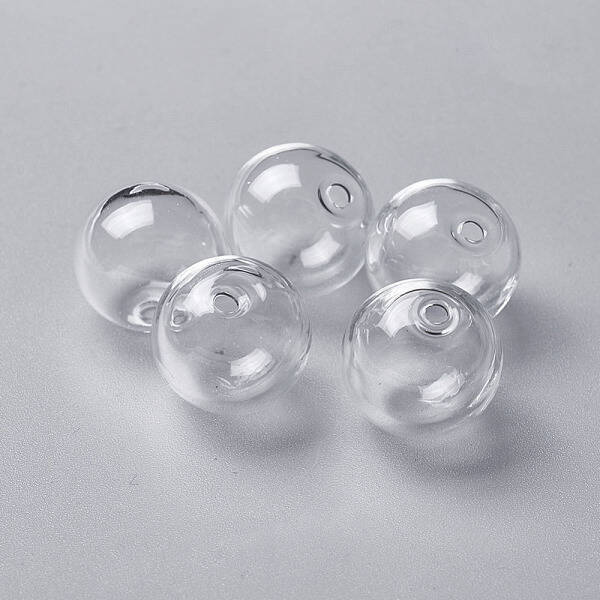 Handmade Blown Glass Globe Ball Bottles