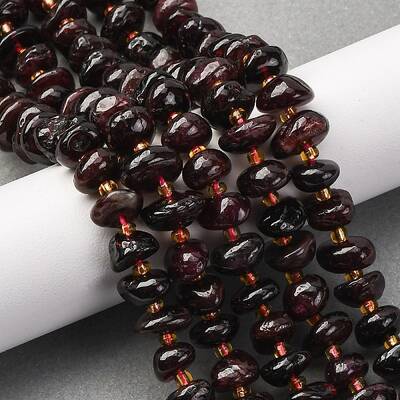Natural Garnet Beads Strands