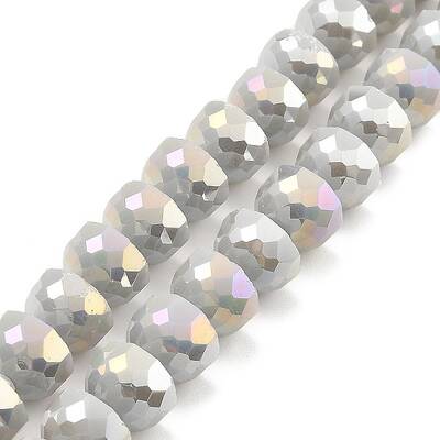 AB Color Plate Glass Beads Strands
