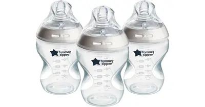 Tommee Tippee Natural Start Anti-Colic Self-sterilizing Slow Flow Bottle 0months+ 3× 260ml