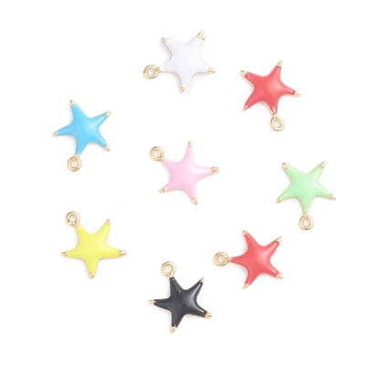Brass Enamel Charms