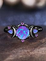 Fashion Colorful Artificial Gemstone Decor Ring, Fashion Jewelry for Party, Daily Clothing Decor, Trendy All-match & Exquisit...