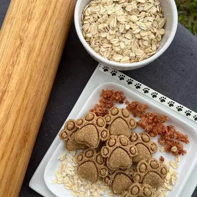 Bacon Bites Organic Homemade Gluten Free Dog Treats