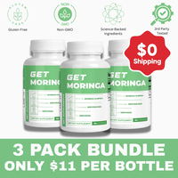 GET MORINGA 3 Pack Bundle - 60 Capsules Each - Non-GMO, Gluten-Free, Vegan Friendly - Healthcare & Fitness Supplement - Natur...