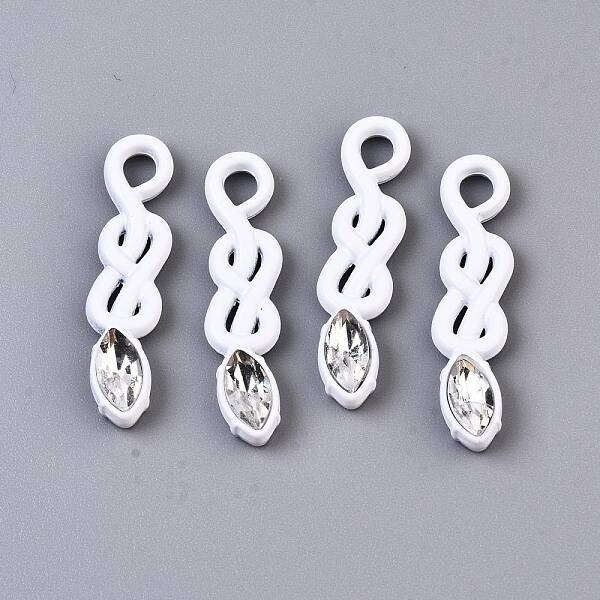 Spray Painted Alloy Pendants