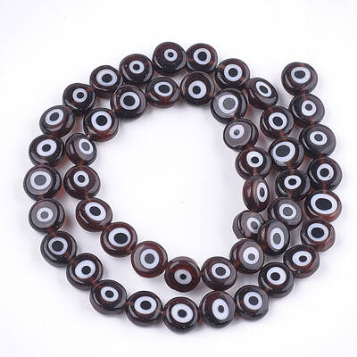 Handmade Evil Eye Lampwork Beads Strands