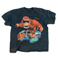 Vintage 1995 Funky Kong Surf Black T-shirt, Movie Film Shirt, Tee For Summer, Trendy Unisex Shirt