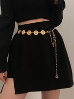 Women's Fashionable Casual Chain Belt, Boho Style Waist Chain Decorative Belt For Women For Cloth Decorative