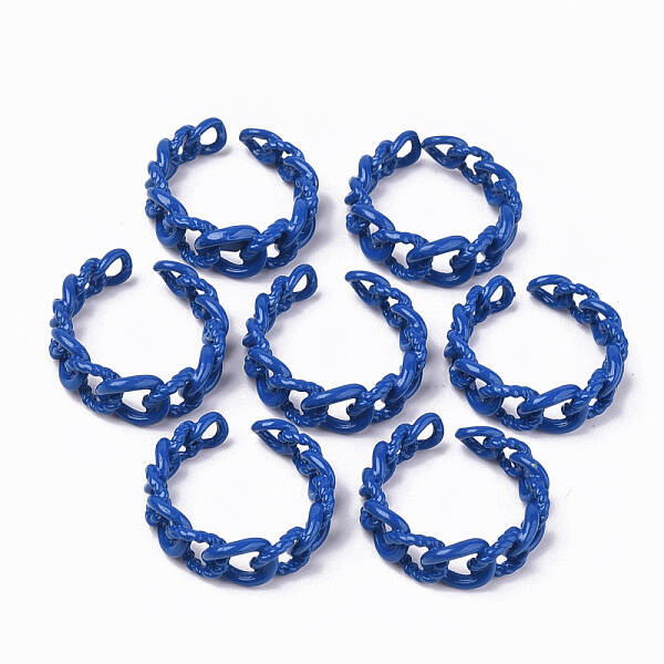 Spray Painted Alloy Cuff Rings