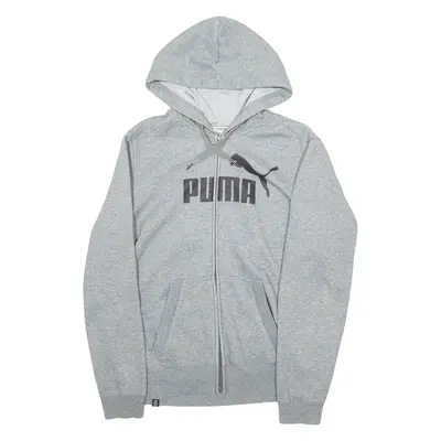 PUMA Mens Grey Hoodie Full Zip M