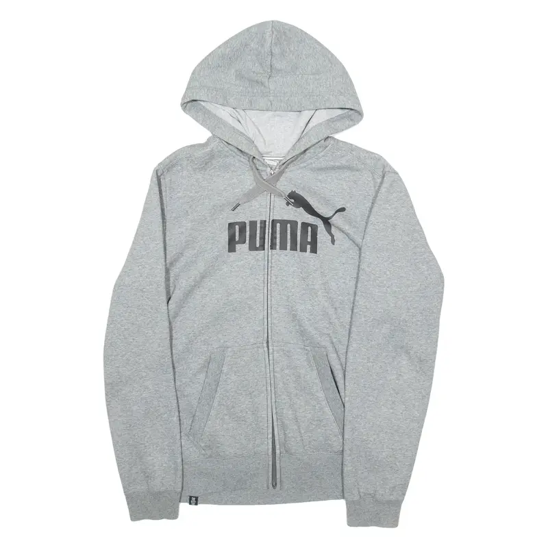 PUMA Mens Grey Hoodie Full Zip M