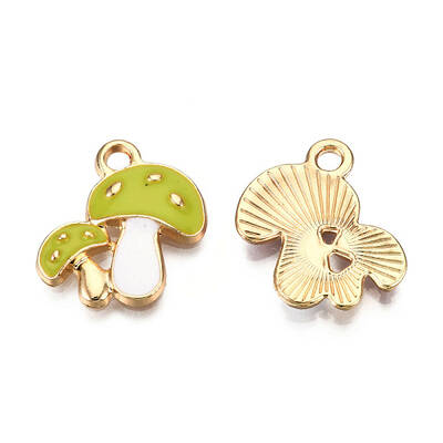 Autumn Theme Alloy Enamel Pendants