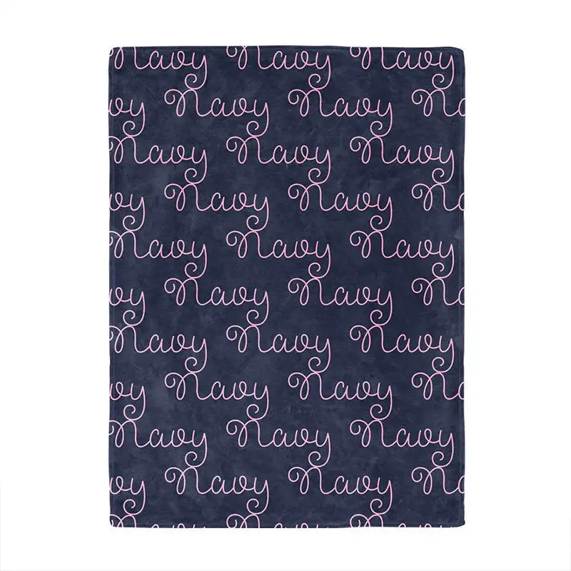 Personalized Name Blanket Curve Font Funny Kids Gift - Aperturee