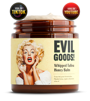 EVIL GOODS! Whipped Beef Tallow & Manuka Honey Organic Nourishing Face Cream Moisturizer Body Lotion Skin Care Lip Balm Hydra...