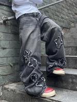 Men's Denim Jeans, Loose Casual Fashion Wide Leg for Daily Outdoor Wear, Jeans for Men, Baggy Jeans for Men, Wide Leg Trouser...