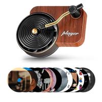 13pcs  Retro Record Player CarFreshener - Cute Car InteriorAccessories-Car Decoration