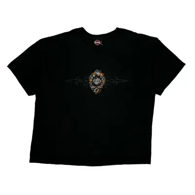 Harley Davidson Graphic T-Shirt - XL Black Cotton
