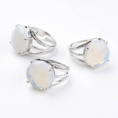 Adjustable Opalite Finger Rings
