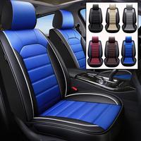 Waterproof Car 5 Seat Covers, Front Rear Full Set PU Leather Protector,Car Seat Cushion Cover Universal Fits For Toyota Highl...