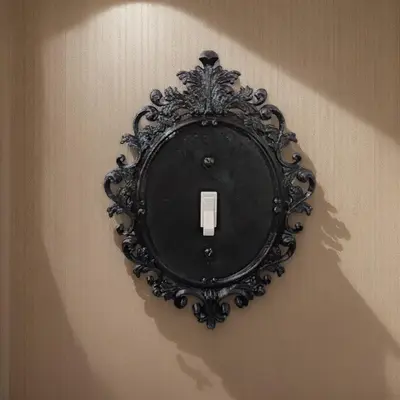 Gothic Style Wall Switch Cover, 1 Count Classic Vintage Design Switch Panel, Wall Switch Decoration for Home and Office, Wal...