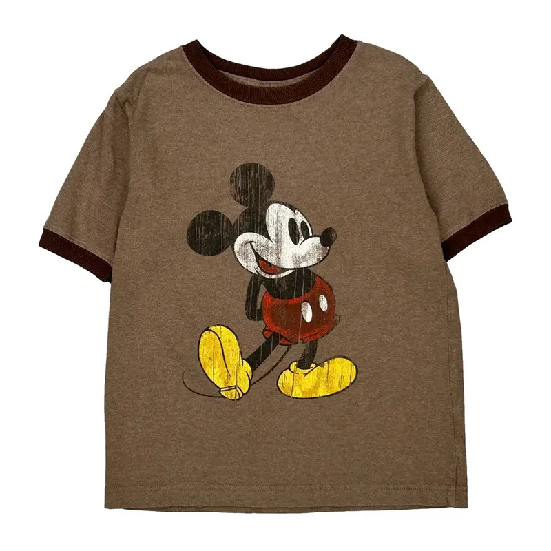 Age 7-8 Disney T-Shirt - Small Brown Cotton Blend