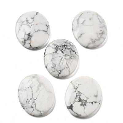 Natural Howlite Cabochons