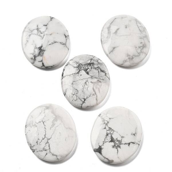Natural Howlite Cabochons