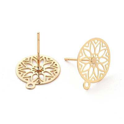 Brass Stud Earring Findings