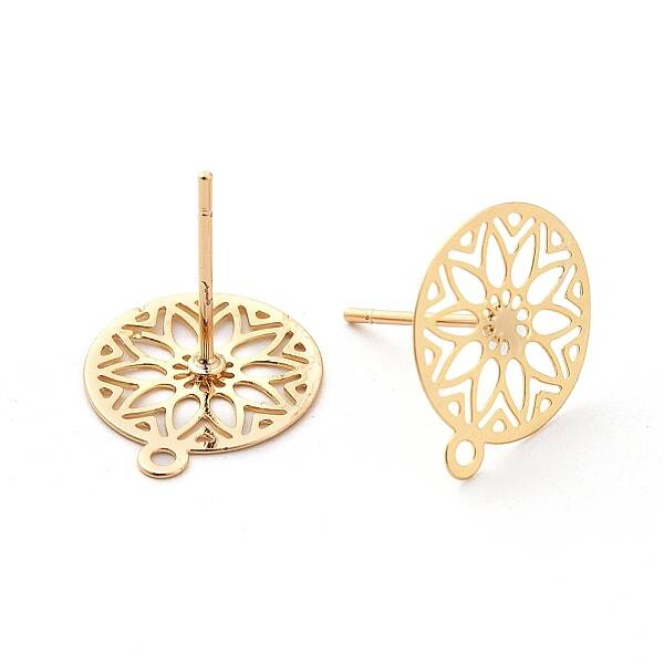 Brass Stud Earring Findings