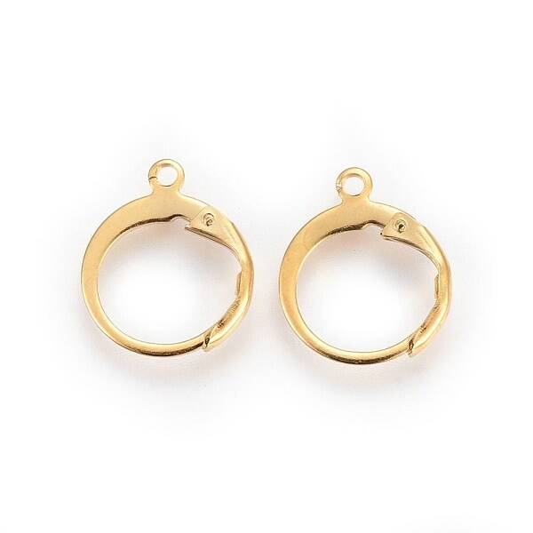 304 Stainless Steel Leverback Earring Findings