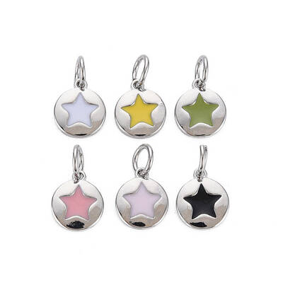 Brass Enamel Charms