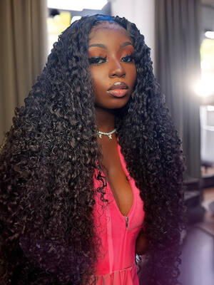 14Inch Jerry Curly Wigs Lace Part Wig 150% Density Glueless Wigs