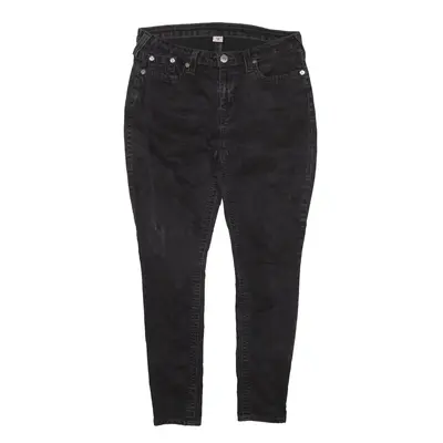 TRUE RELIGION Jeans Black Denim Slim Skinny Womens W33 L27