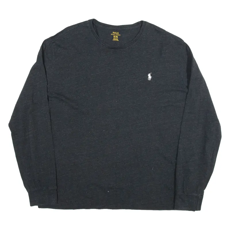 POLO RALPH LAUREN Mens T-Shirt Black Long Sleeve XL