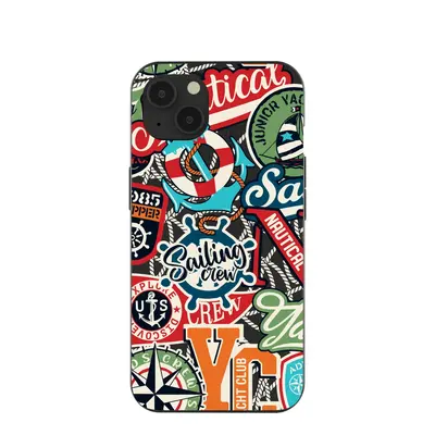 Black All Aboard iPhone 13 Case