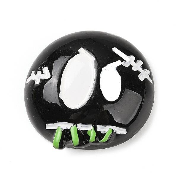 Stitched Doll Head Halloween Opaque Resin Decoden Cabochons