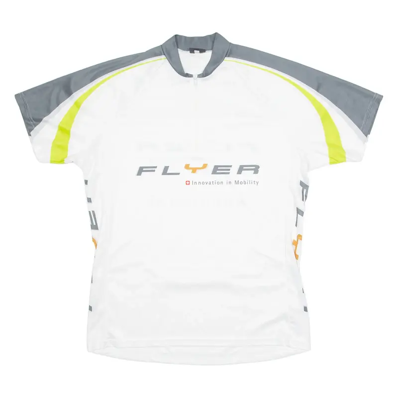 CUORE Cycling Mens Jersey White 1/4 Zip L