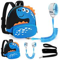 Backpack Leash, Cute Dinosaur  Harness Backpacks with Anti Lost Wrist Link, Adorable  Backpack Mini Bag Wristband Tether Stra...
