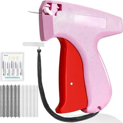 1 Set Fine Stitch Gun Stitchy Quick Clothing Fixer for Clothes, Micro Tagging Gun for Clothing with 6 Fine Needles & 1000 Pcs...
