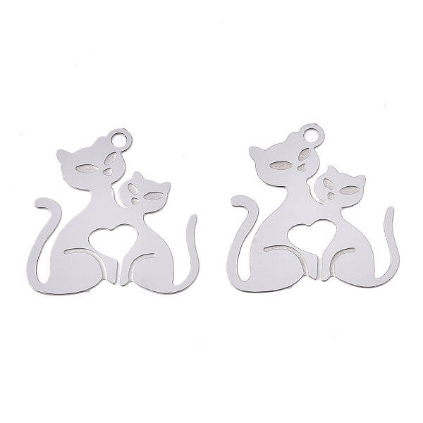 Tarnish Resistant 304 Stainless Steel Filigree Pendants