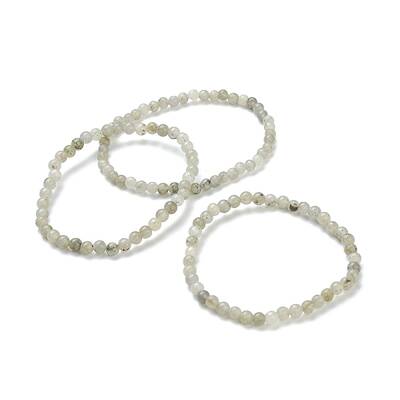 Natural Labradorite Beaded Stretch Bracelets