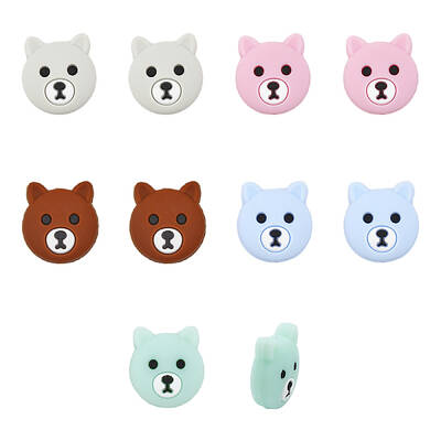 10Pcs 5 Colors Silicone Beads