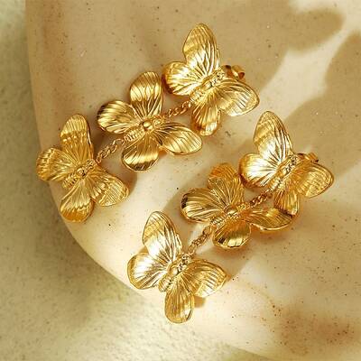 304 Stainless Steel Stud Earrings