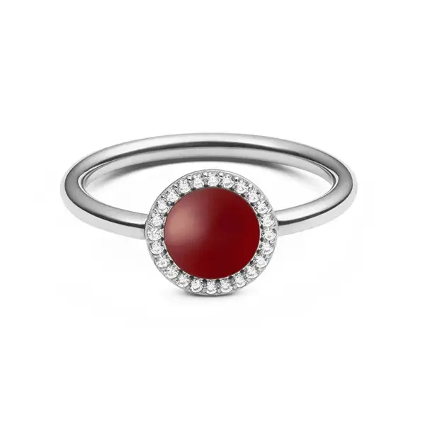Daniel wellington Elegant ring with red agate and crystals Audrey DW0040123 - Circuit: 54 mm