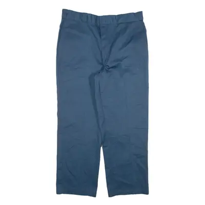 DICKIES Mens Trousers Blue Relaxed Straight W36 L28