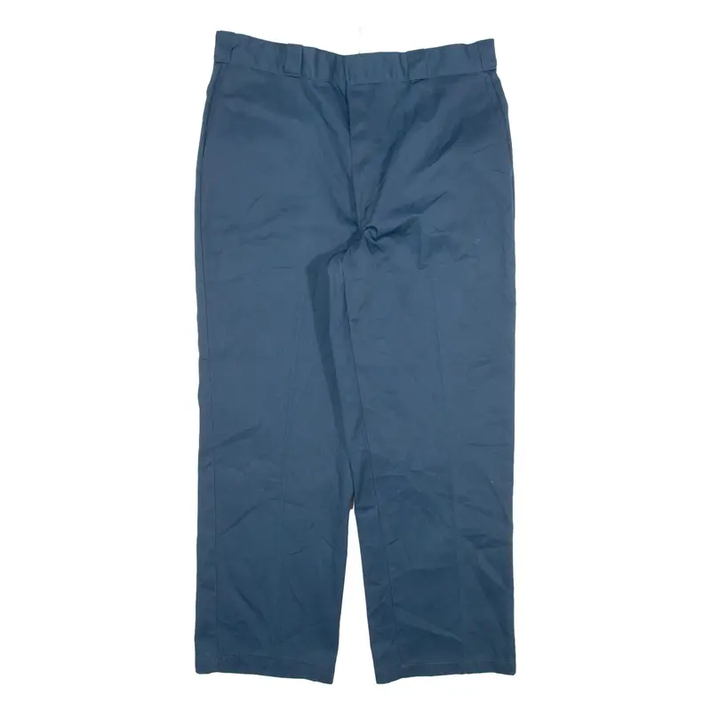 DICKIES Mens Trousers Blue Relaxed Straight W36 L28