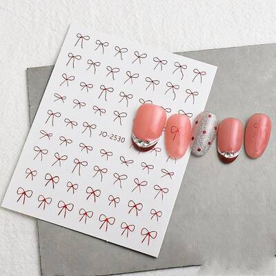Bowknot Self Adhesive Nail Art Stickers
